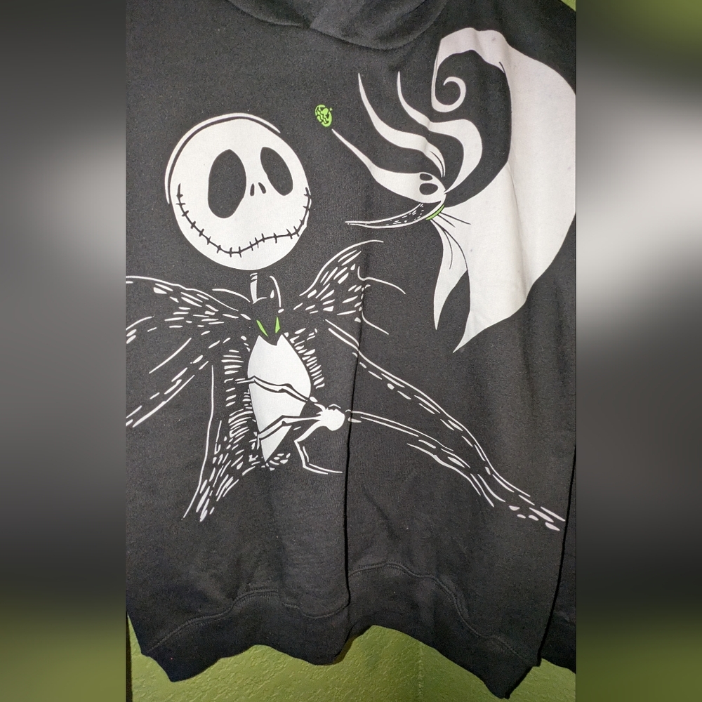Black KIDS Jack Skellington Zero Hoodie - Picture 2 of 5